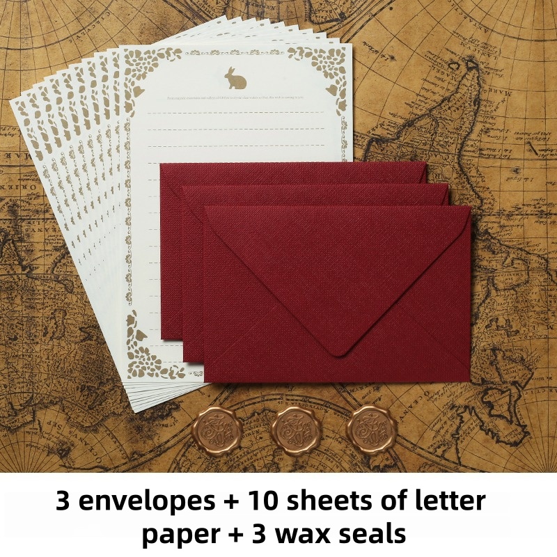 16 szt. Vintage lniane koperty – Wax Seal Stamp Kit recenzja i cena