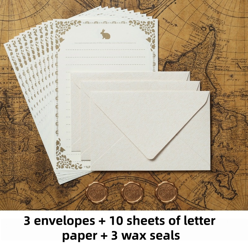 16 szt. Vintage lniane koperty – Wax Seal Stamp Kit recenzja i cena