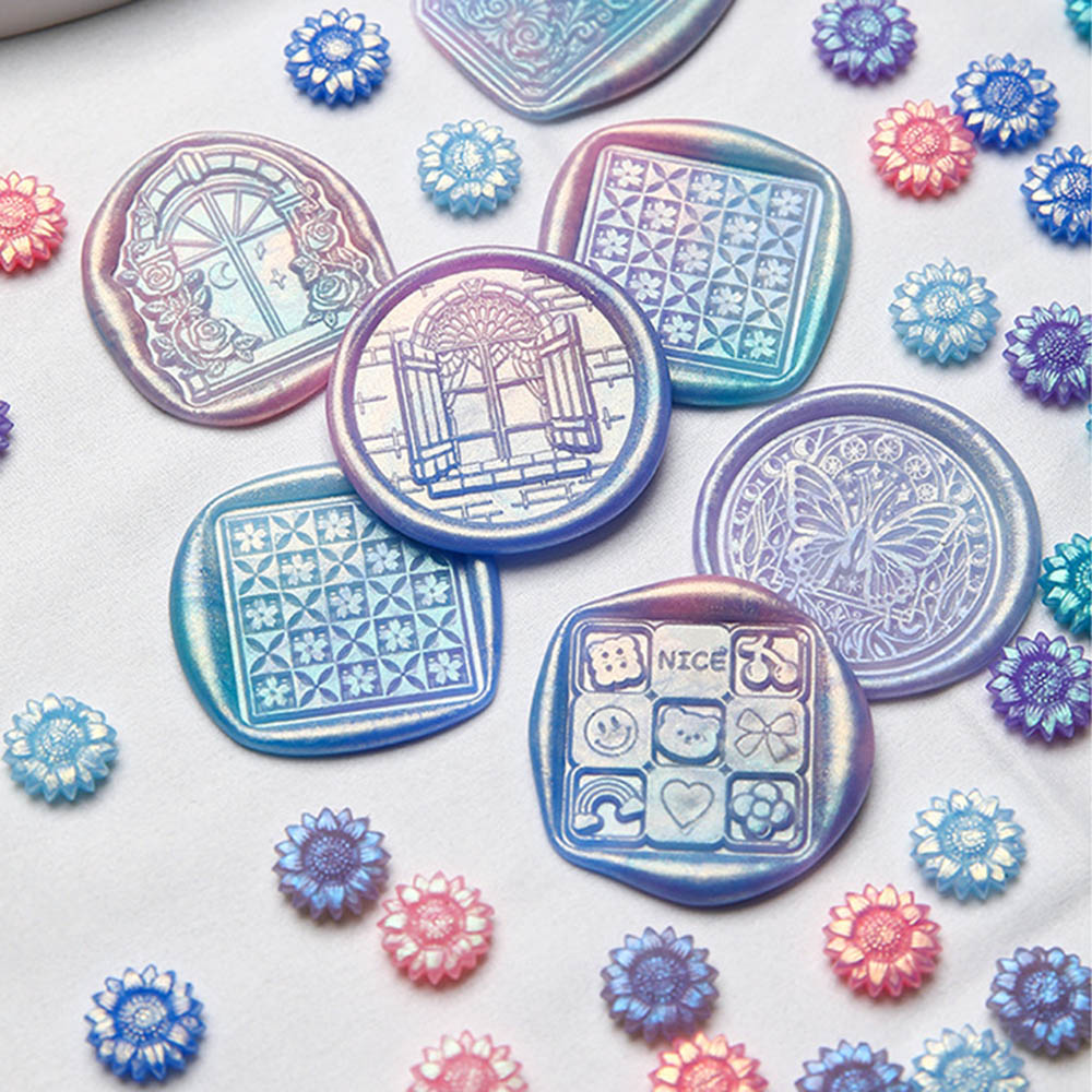100 sztuk mieszane kolory brok – Wax Seal Stamp Kit recenzja i cena