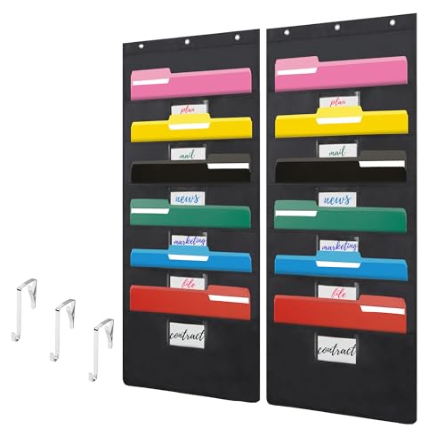 Czarny wiszący organizer na do – File Folder Hanging recenzja i cena