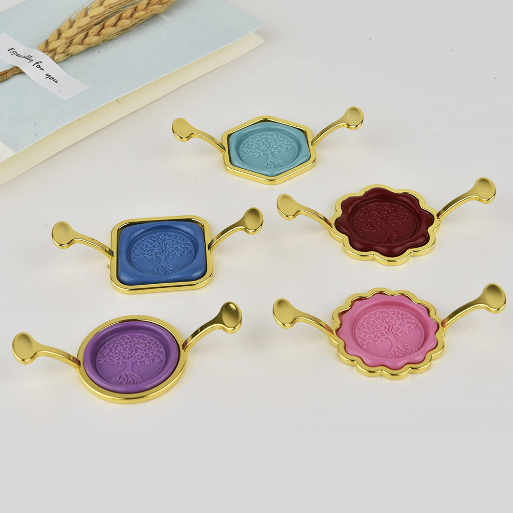 5-pak sześciokątnych kwadratow – Wax Seal Stamp Kit recenzja i cena